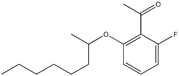 1-[2-fluoro-6-(octan-2-yloxy)phenyl]ethan-1-one Struktur