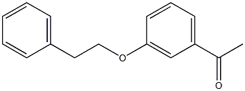 1-[3-(2-phenylethoxy)phenyl]ethan-1-one Struktur