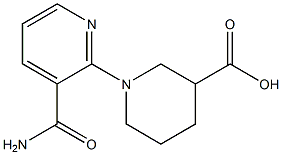 1-[3-(aminocarbonyl)pyridin-2-yl]piperidine-3-carboxylic acid Struktur