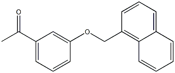 1-[3-(naphthalen-1-ylmethoxy)phenyl]ethan-1-one Struktur