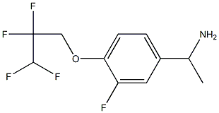 1-[3-fluoro-4-(2,2,3,3-tetrafluoropropoxy)phenyl]ethan-1-amine Struktur