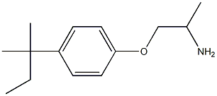 1-[4-(1,1-dimethylpropyl)phenoxy]propan-2-amine Struktur