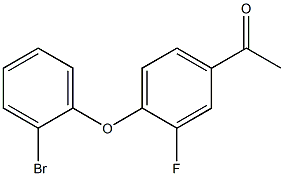 1-[4-(2-bromophenoxy)-3-fluorophenyl]ethan-1-one Struktur