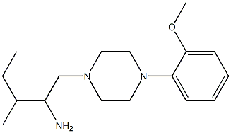 1-[4-(2-methoxyphenyl)piperazin-1-yl]-3-methylpentan-2-amine Struktur