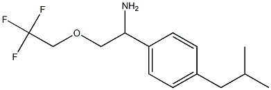 1-[4-(2-methylpropyl)phenyl]-2-(2,2,2-trifluoroethoxy)ethan-1-amine Struktur