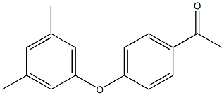 1-[4-(3,5-dimethylphenoxy)phenyl]ethan-1-one Struktur