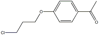 1-[4-(3-chloropropoxy)phenyl]ethanone Struktur