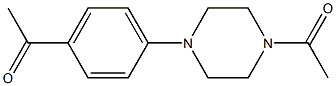 1-[4-(4-acetylphenyl)piperazin-1-yl]ethan-1-one Struktur