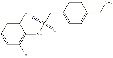 1-[4-(aminomethyl)phenyl]-N-(2,6-difluorophenyl)methanesulfonamide Struktur