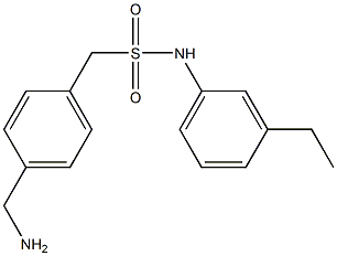 1-[4-(aminomethyl)phenyl]-N-(3-ethylphenyl)methanesulfonamide Struktur