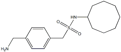 1-[4-(aminomethyl)phenyl]-N-cyclooctylmethanesulfonamide Struktur