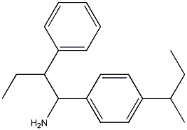 1-[4-(butan-2-yl)phenyl]-2-phenylbutan-1-amine Struktur