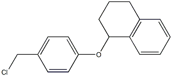 1-[4-(chloromethyl)phenoxy]-1,2,3,4-tetrahydronaphthalene Struktur