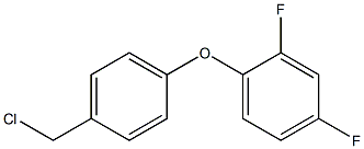 1-[4-(chloromethyl)phenoxy]-2,4-difluorobenzene Struktur