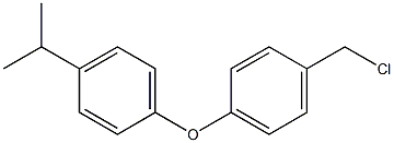 1-[4-(chloromethyl)phenoxy]-4-(propan-2-yl)benzene Struktur