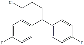 1-[4-chloro-1-(4-fluorophenyl)butyl]-4-fluorobenzene Struktur