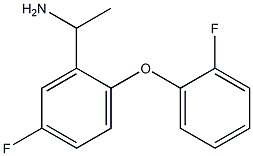 1-[5-fluoro-2-(2-fluorophenoxy)phenyl]ethan-1-amine Struktur