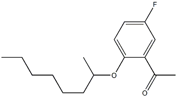 1-[5-fluoro-2-(octan-2-yloxy)phenyl]ethan-1-one Struktur