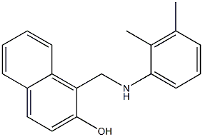 1-{[(2,3-dimethylphenyl)amino]methyl}naphthalen-2-ol Struktur