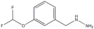 1-{[3-(difluoromethoxy)phenyl]methyl}hydrazine Struktur