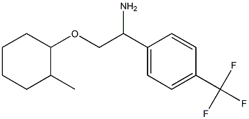 1-{1-amino-2-[(2-methylcyclohexyl)oxy]ethyl}-4-(trifluoromethyl)benzene Struktur