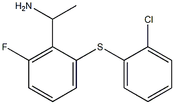 1-{2-[(2-chlorophenyl)sulfanyl]-6-fluorophenyl}ethan-1-amine Struktur