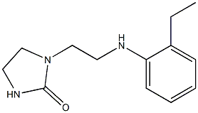 1-{2-[(2-ethylphenyl)amino]ethyl}imidazolidin-2-one Struktur