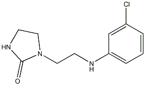 1-{2-[(3-chlorophenyl)amino]ethyl}imidazolidin-2-one Struktur