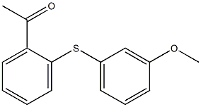 1-{2-[(3-methoxyphenyl)sulfanyl]phenyl}ethan-1-one Struktur