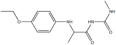 1-{2-[(4-ethoxyphenyl)amino]propanoyl}-3-methylurea Struktur