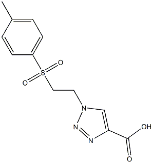 1-{2-[(4-methylbenzene)sulfonyl]ethyl}-1H-1,2,3-triazole-4-carboxylic acid Struktur