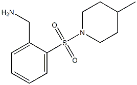 1-{2-[(4-methylpiperidin-1-yl)sulfonyl]phenyl}methanamine Struktur