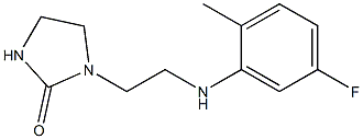 1-{2-[(5-fluoro-2-methylphenyl)amino]ethyl}imidazolidin-2-one Struktur