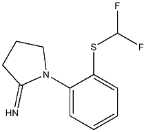 1-{2-[(difluoromethyl)sulfanyl]phenyl}pyrrolidin-2-imine Struktur