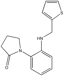 1-{2-[(thiophen-2-ylmethyl)amino]phenyl}pyrrolidin-2-one Struktur