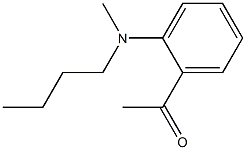 1-{2-[butyl(methyl)amino]phenyl}ethan-1-one Struktur