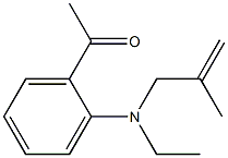 1-{2-[ethyl(2-methylprop-2-en-1-yl)amino]phenyl}ethan-1-one Struktur