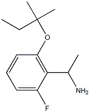 1-{2-fluoro-6-[(2-methylbutan-2-yl)oxy]phenyl}ethan-1-amine Struktur