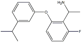 1-{2-fluoro-6-[3-(propan-2-yl)phenoxy]phenyl}ethan-1-amine Struktur