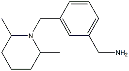 1-{3-[(2,6-dimethylpiperidin-1-yl)methyl]phenyl}methanamine Struktur