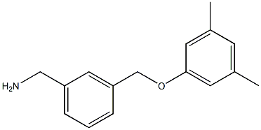 1-{3-[(3,5-dimethylphenoxy)methyl]phenyl}methanamine Struktur