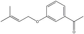 1-{3-[(3-methylbut-2-en-1-yl)oxy]phenyl}ethan-1-one Struktur