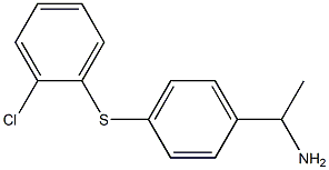 1-{4-[(2-chlorophenyl)sulfanyl]phenyl}ethan-1-amine Struktur