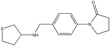 1-{4-[(thiolan-3-ylamino)methyl]phenyl}pyrrolidin-2-one Struktur