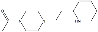 1-{4-[2-(piperidin-2-yl)ethyl]piperazin-1-yl}ethan-1-one Struktur