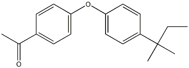 1-{4-[4-(2-methylbutan-2-yl)phenoxy]phenyl}ethan-1-one Struktur