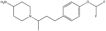 1-{4-[4-(difluoromethoxy)phenyl]butan-2-yl}piperidin-4-amine Struktur