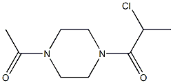 1-acetyl-4-(2-chloropropanoyl)piperazine Struktur