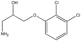 1-amino-3-(2,3-dichlorophenoxy)propan-2-ol Struktur