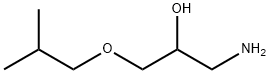 1-amino-3-(2-methylpropoxy)propan-2-ol Struktur